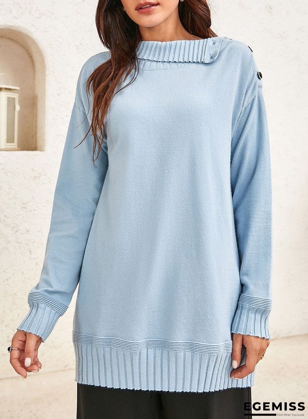 Fashionable And Casual Women's Woollen Tops | EGEMISS