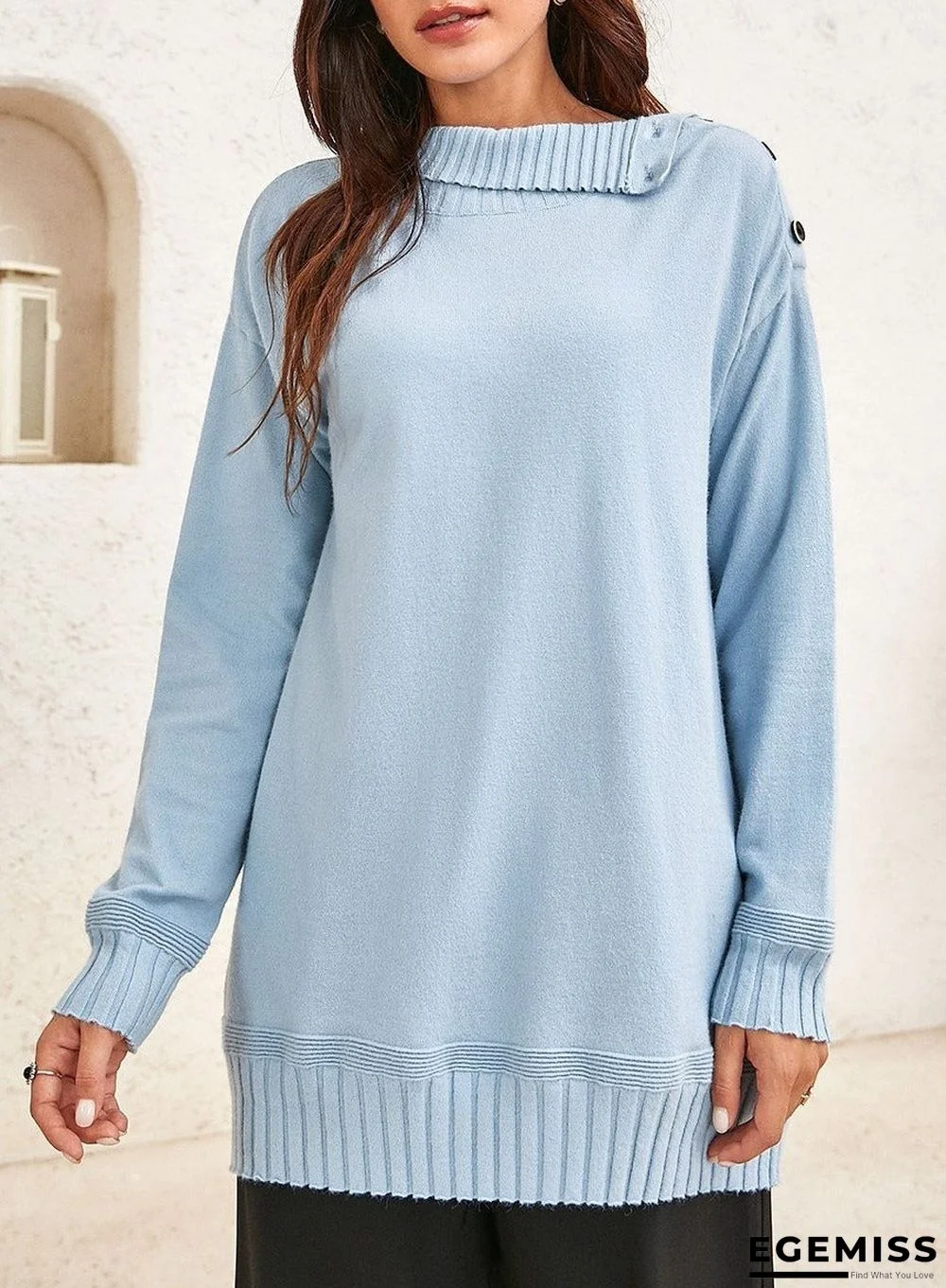 Fashionable And Casual Women's Woollen Tops | EGEMISS
