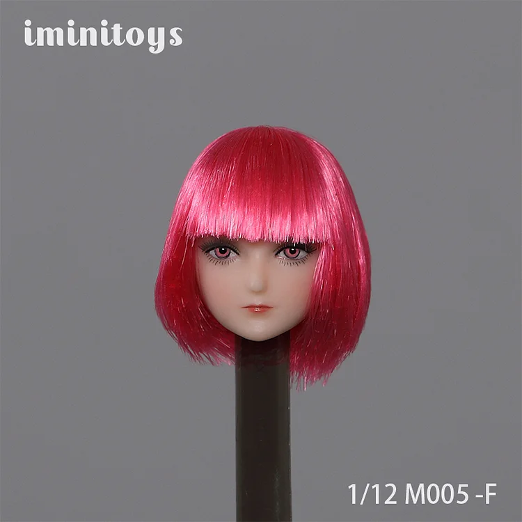 New Sells Iminitoys 1/12 Scale M005 Anime Beautiful Girl Head Sculpt Fit 6 TBLeague  Female Action Figure body