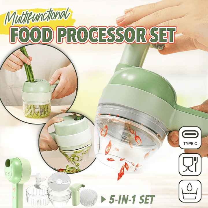 Multifunctional household electric hand-held vegetable cutting and slicing machine