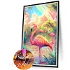 Diamond Painting-DIY Full Round Drill Flamingo(40*60CM)