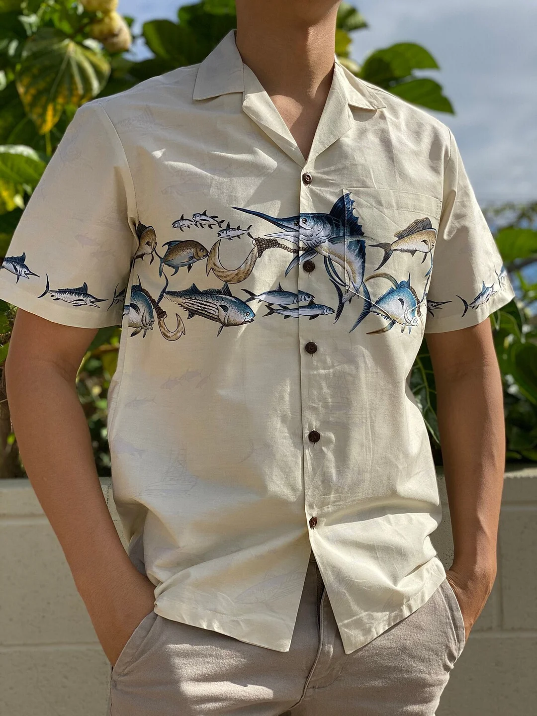 Marlin Hawaiian Aloha Shirt