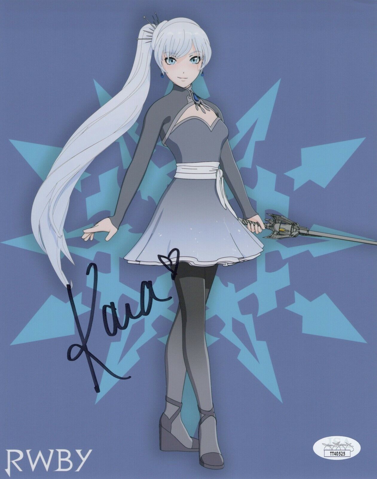 KARA EBERLE Hand Signed 8x10 RWBY Photo Poster painting Authentic Autograph JSA COA Cert