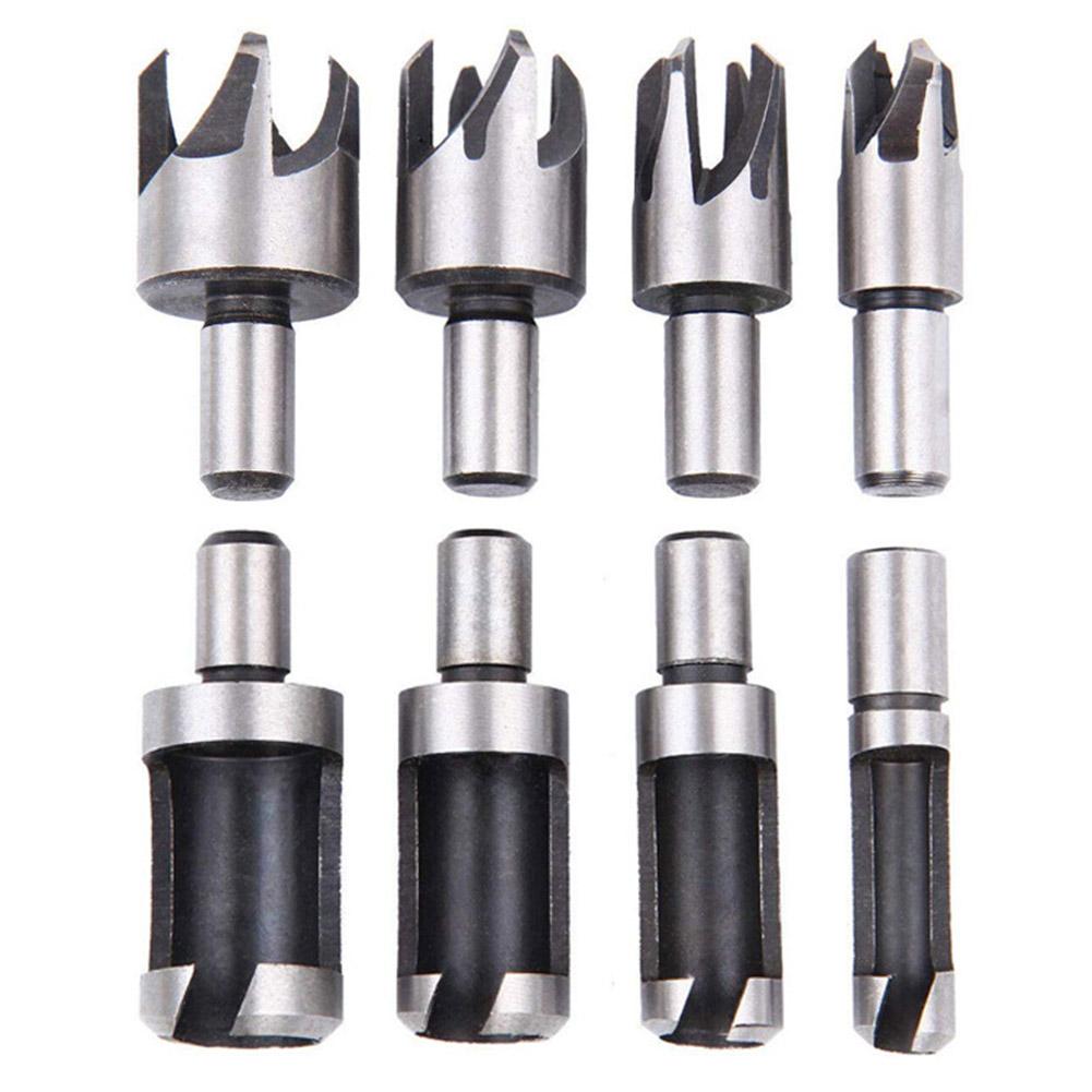 

8pcs Carbon Steel Round Handle Wood Plug Drill Bits Claw Type Wood Drill, 501 Original