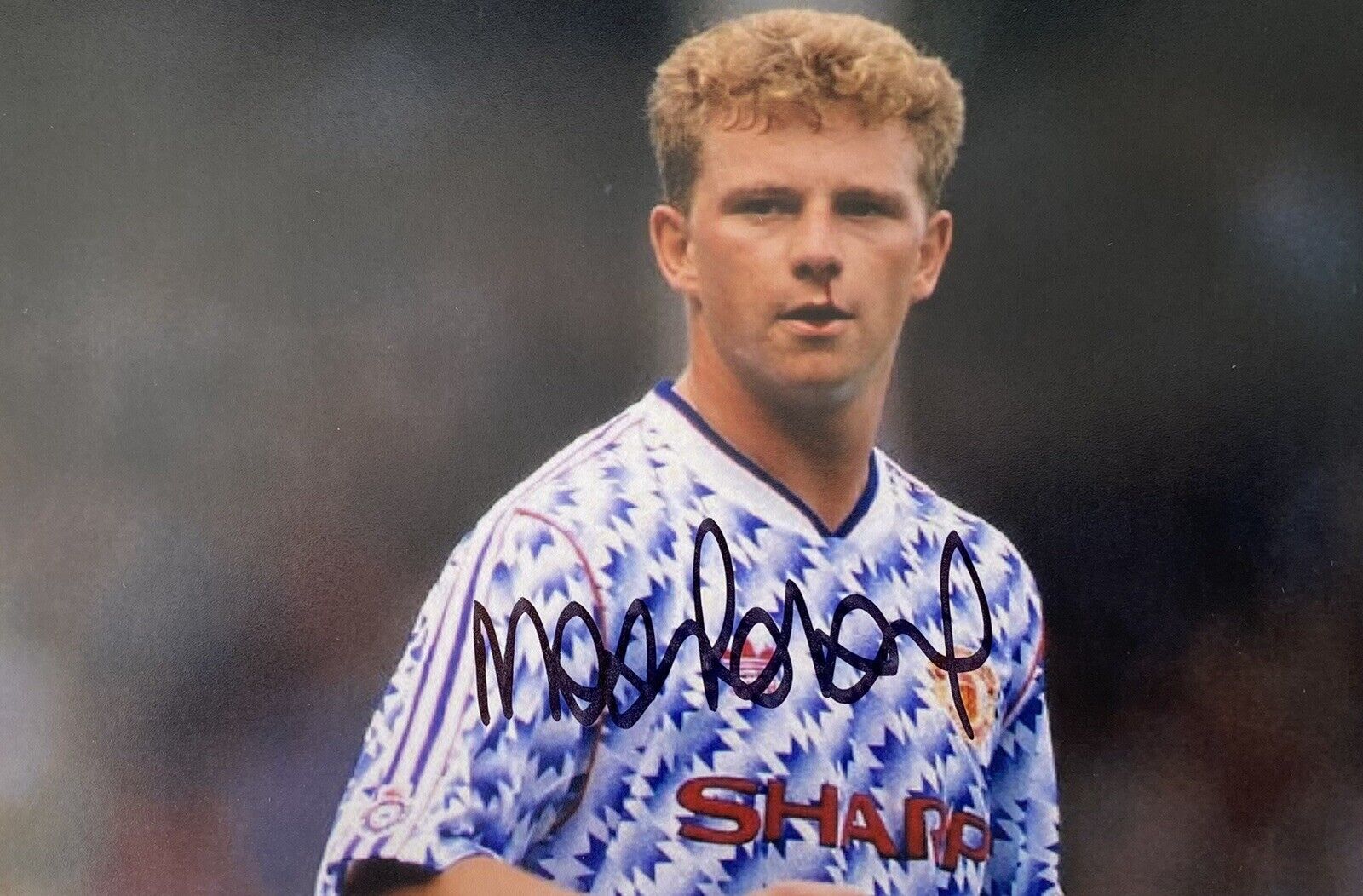 Mark Robins Genuine Hand Signed Manchester United 6X4 Photo Poster painting 2