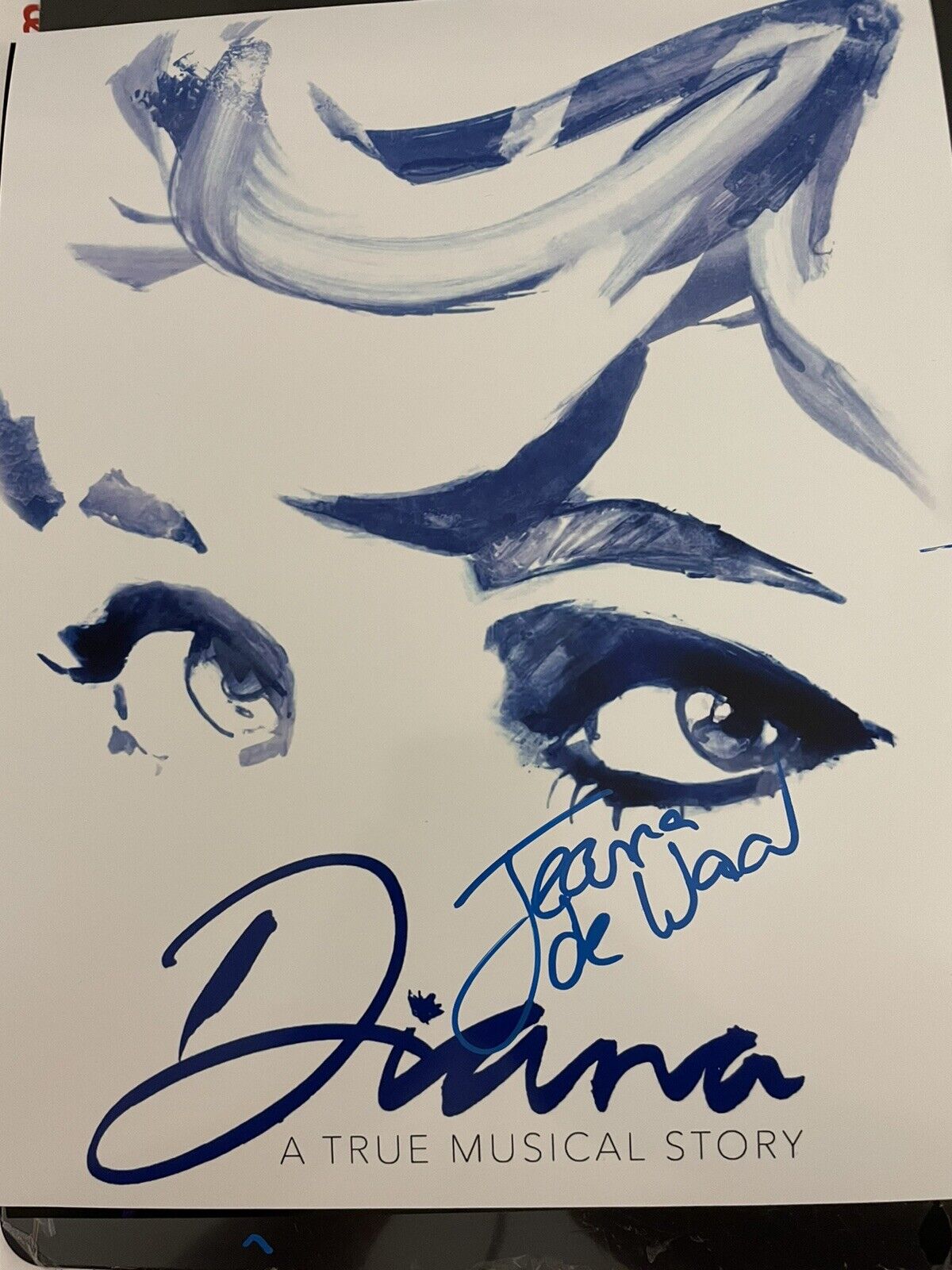 Diana musical Jeanna de waal signed Photo Poster painting poster no playbill Princess Broadway