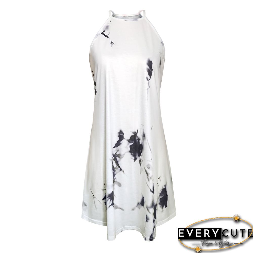 Women's Casual Loose Sleeveless Dress White Dresses