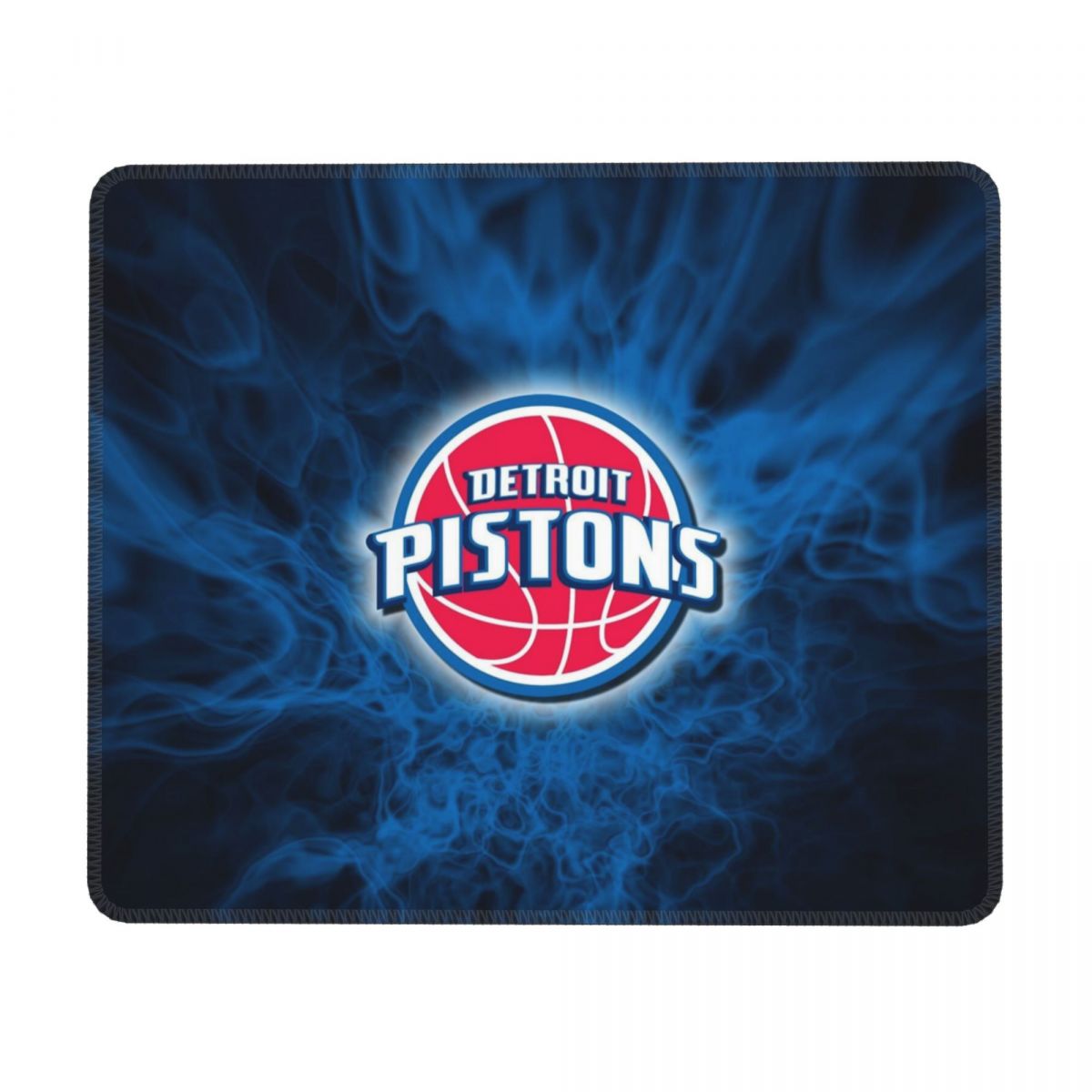Detroit Pistons Flaming Blue Logo Square Rubber Base MousePads