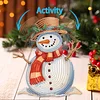 Snowman DIY Acrylic Shaking Head 5D DIY Diamond Art Tabletop Ornament Home Decor