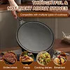 Cast Iron Round Griddle Nonstick Flat Skillet for Camping Indoor Outdoor Cooking