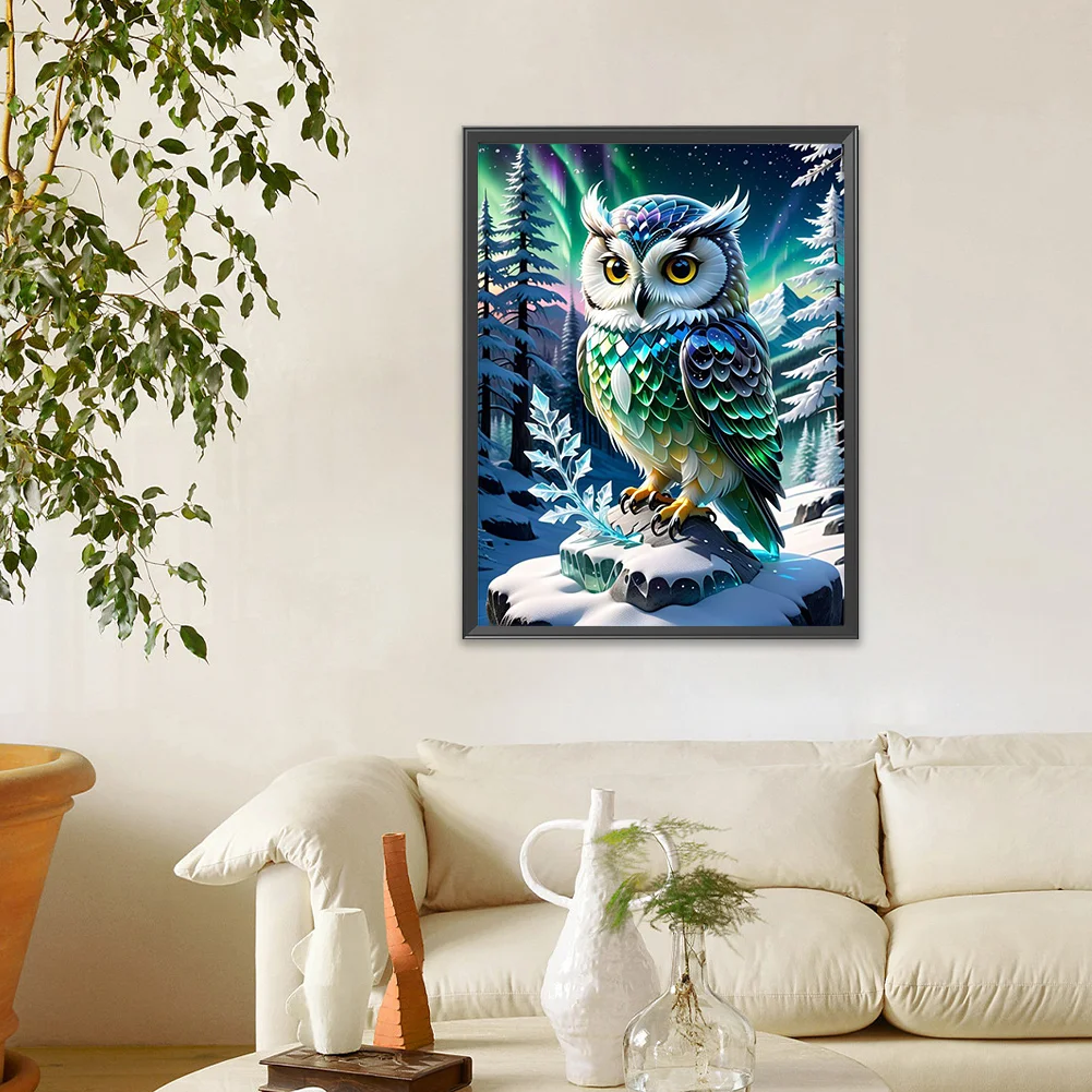 Diamond Painting - Full Round Drill - Owl(Canvas|30*40cm)