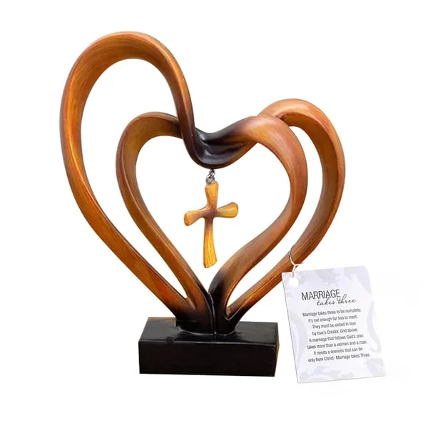 Easter Jesus Entwined Hearts Cross