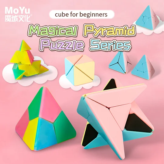 Moyu Meilong Strange-shape Magic Cube Four Leaf Clover / Double Skew /  Polaris / Maple Leaves Profession Puzzle Education