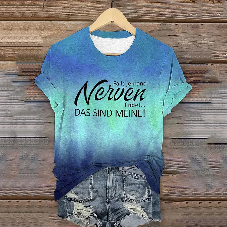 Comstylish Women's Falls Someone Nerven Findet.. Das Sind Meine Inspirational Quotes Print T-Shirt