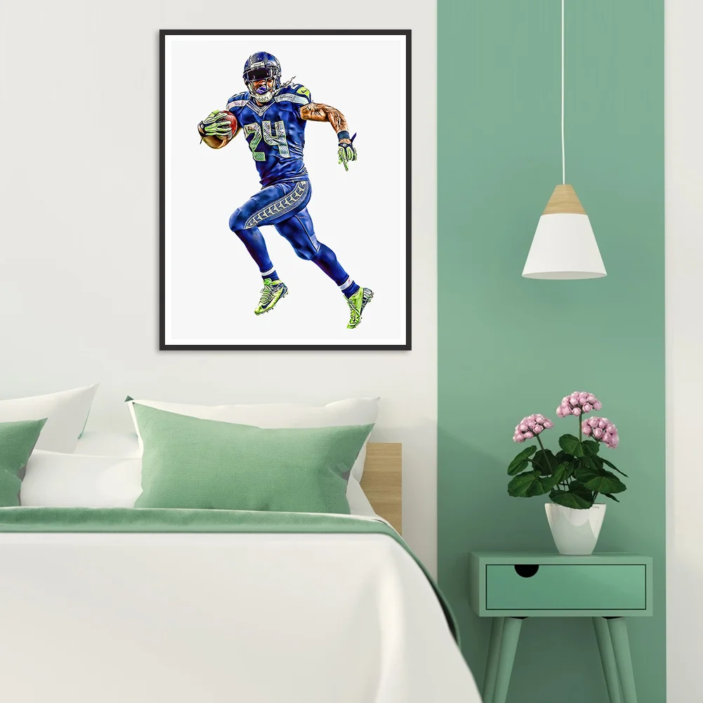 Full Round Diamond Painting 40*50cm - Rugby Division