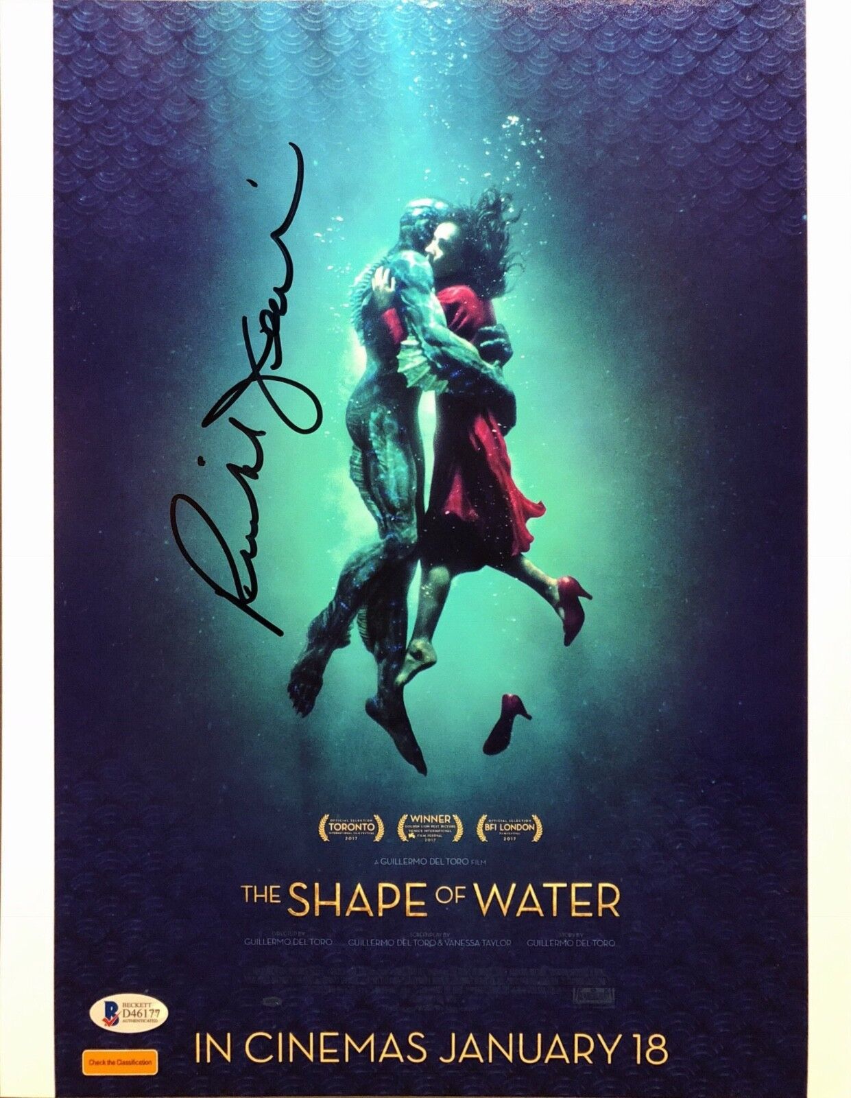 Richard Jenkins Signed 'The Shape Of Water' 11x14 Photo Poster painting BAS Beckett D46177