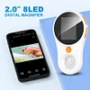 500X Handheld Digital Microscope 2 MP Electronic Coin Magnifier with 8 LED Light