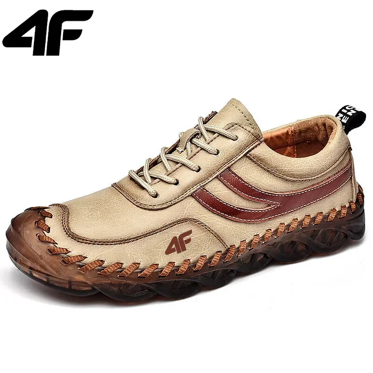 4F® nowe, ręcznie robione skórzane buty casual o niepowtarzalnym stylu