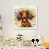 (Multi-Style) Colored Pencil Cat And Dog-11CT Stamped Cross Stitch 45*45cm/17.72*17.72in