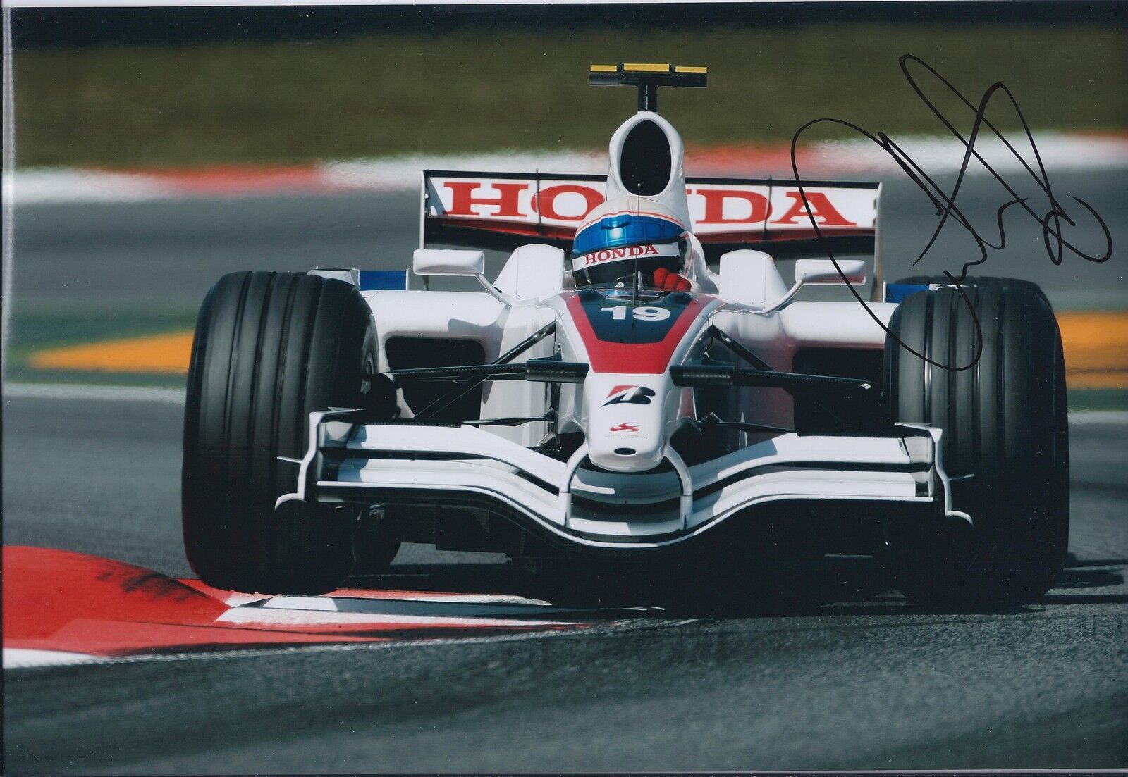 Anthony DAVIDSON SIGNED Autograph BAR HONDA Formula 1 F1 12x8 Photo Poster painting AFTAL COA