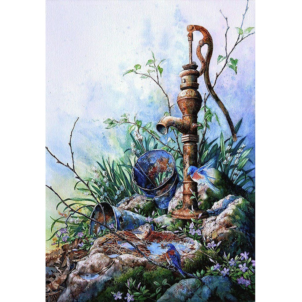 

Old Time Corner - Round Drill Diamond Painting - 30*45CM, 501 Original