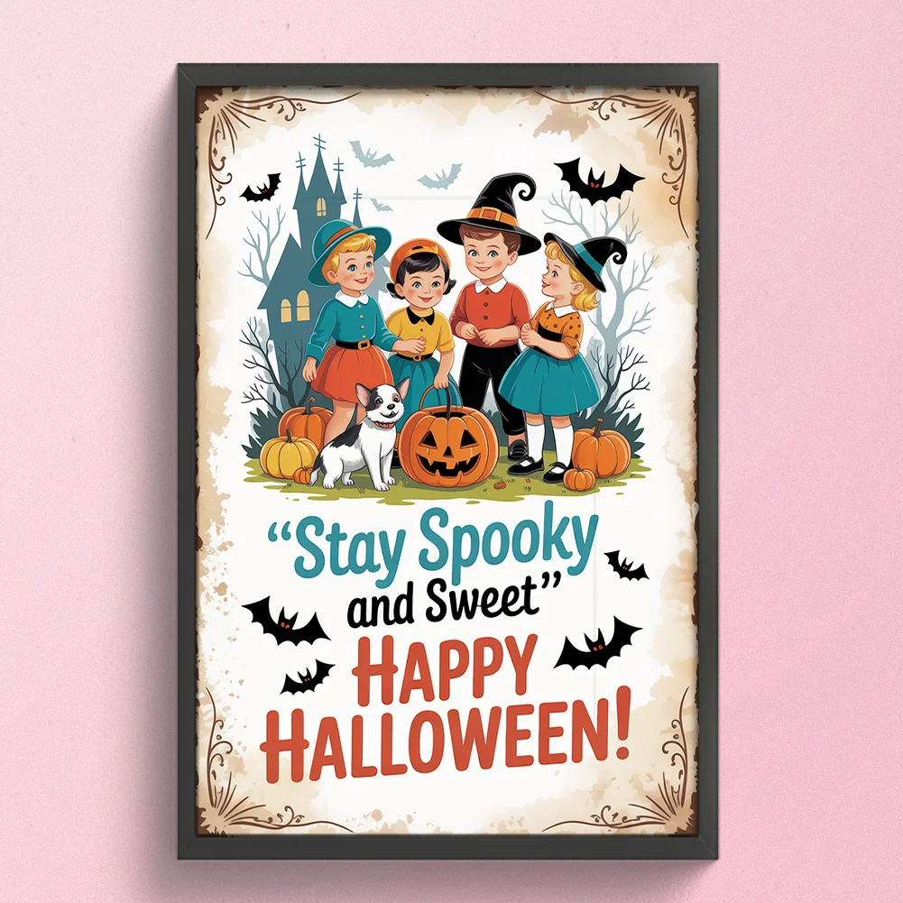 Diamond Painting - Full Round Drill - Halloween Atmosphere(Canvas|30*45cm)