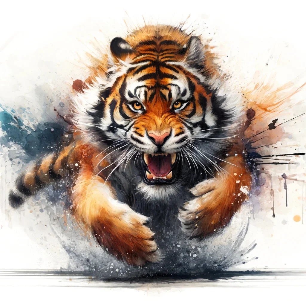 Diamond Painting - Full Round Drill - Tiger(Canvas|40*40cm)