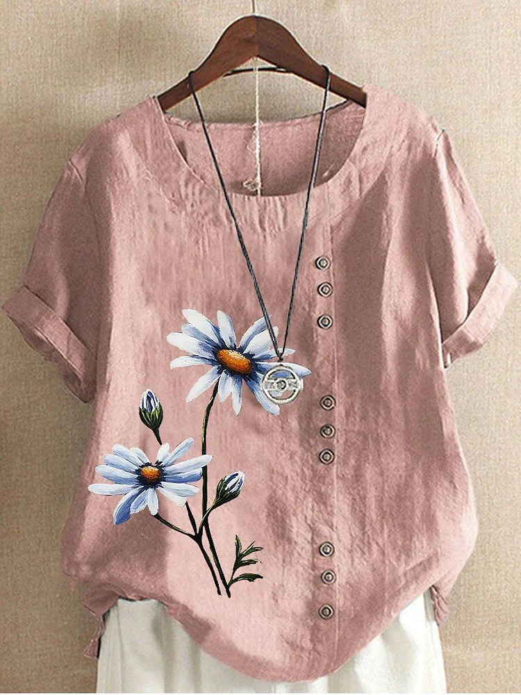 Women's Floral Print Casual Top