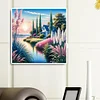 Diamond Painting-DIY Full Round Drill Reed Lakeside Cottage