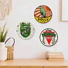 4PCS Aged Looking Snowdrift Motor Oil - Round Metal Tin Signs Set(12*12Inch) - Garage