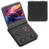Foldable Retro Handheld Game Console 3.4 Inch IPS Screen 3000mAh Battery Flip Design Portable Pocket Arcade (TF Card Is Not Included)