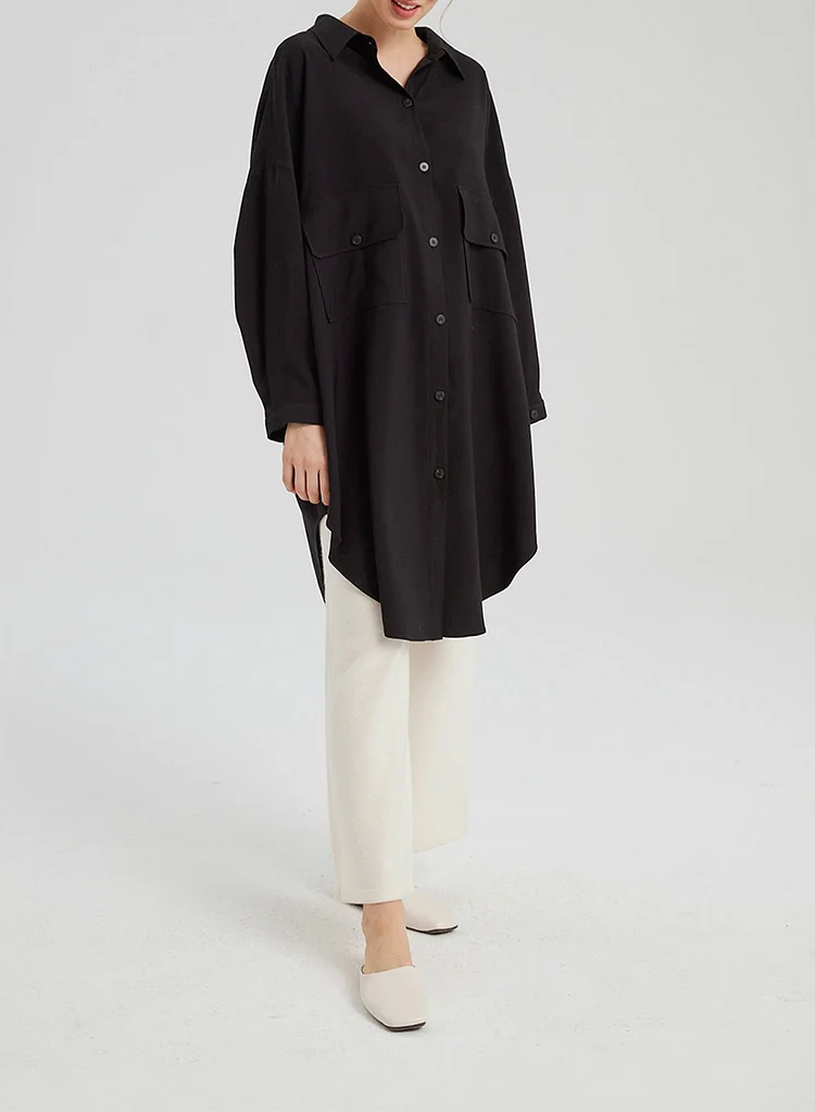 Oversized Dropped-Shoulder Shirt