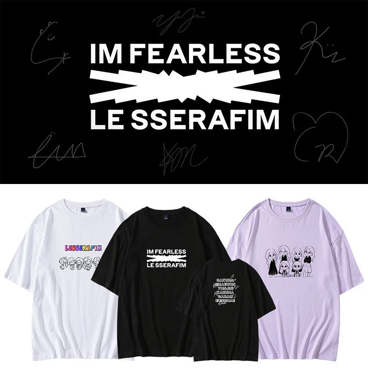 LE SSERAFIM Member Name T-shirt