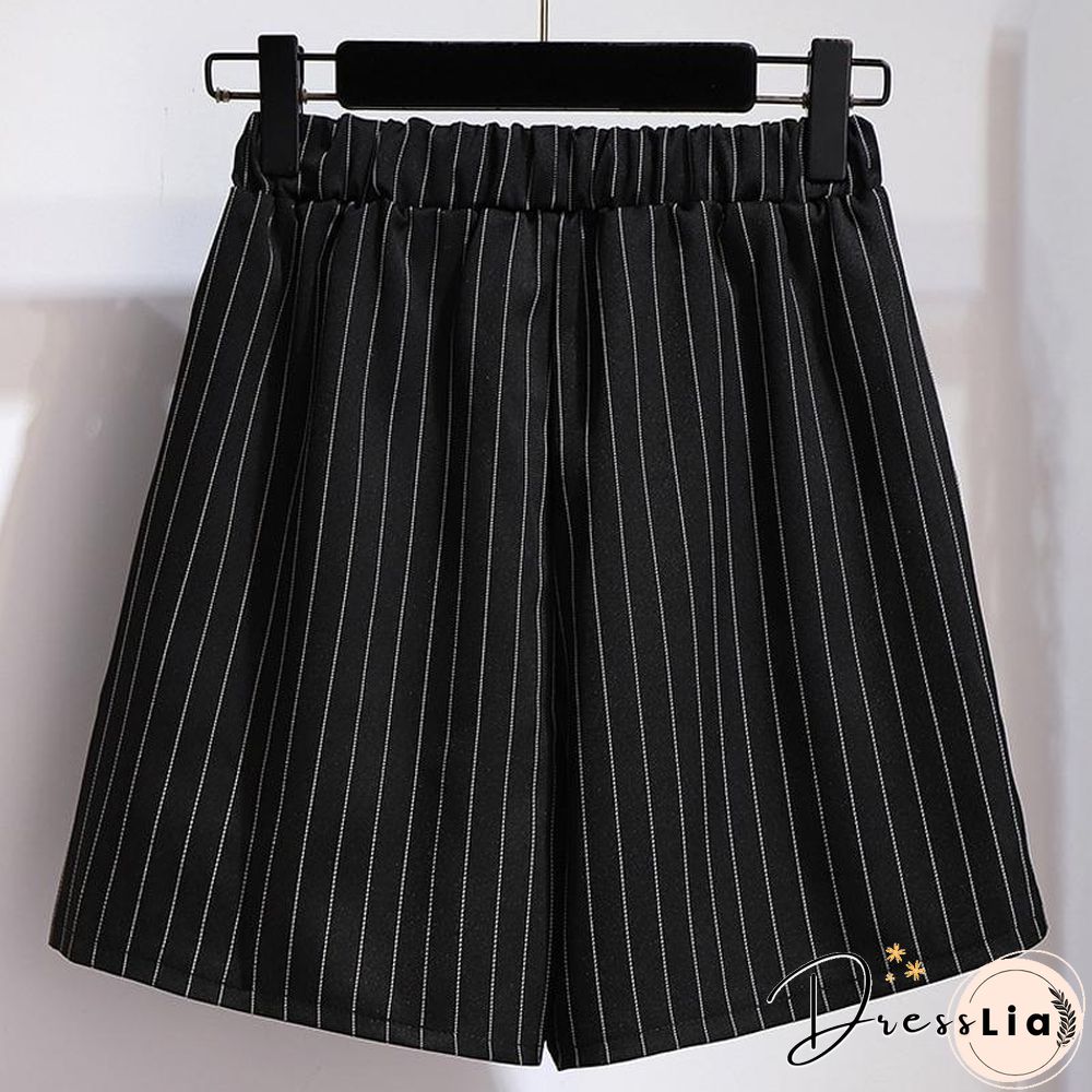 Stripe Belt Blazer Two-Piece Set P15519