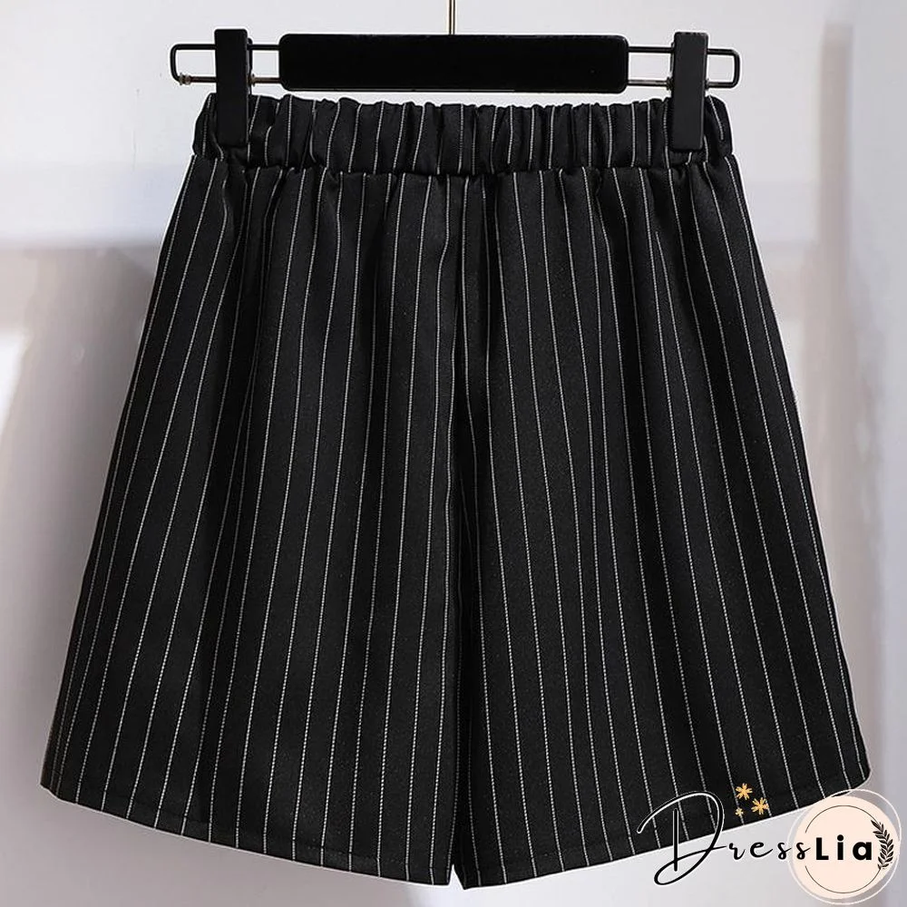 Stripe Belt Blazer Two-Piece Set P15519