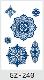 Drop Shipping Temporary Tattoo Stickers Sexy Flowers Juice Ink Lasting Girl Arm Neck Back Waist Buttocks Fake Tatoo Hot Sale DIY