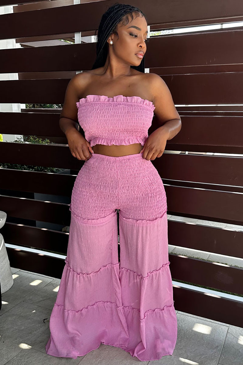 Women's 2 Pcs Sleeveless Crop Top and High Waisted Flared Maxi Skirt main image 0