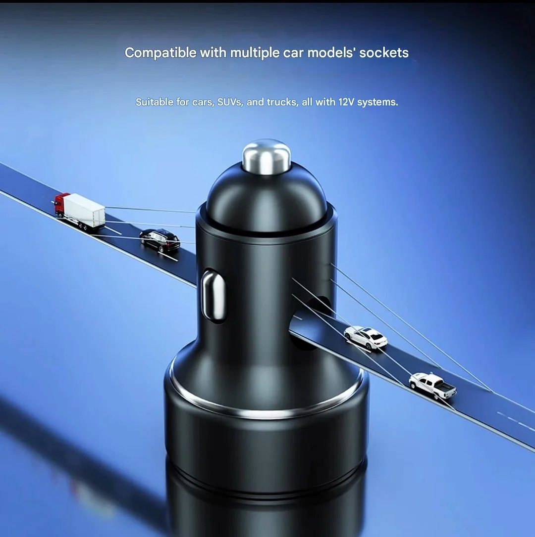 Car cigarette lighter adapter, car phone charger, car accessories