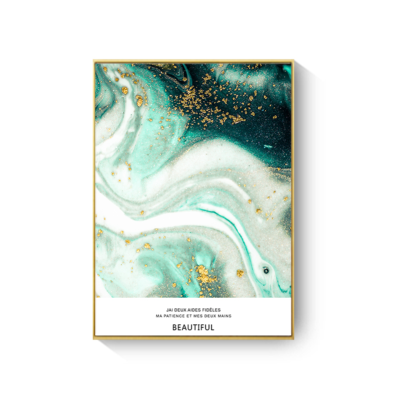 Abstract Posters And Prints Green Swirl Rose Flower Nail Art Wall Art Canvas Painting Nordic Pictures For Living Room Decor