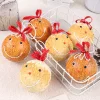 6PCS Gingerbread Foam 8CM Hanging Decor Balls