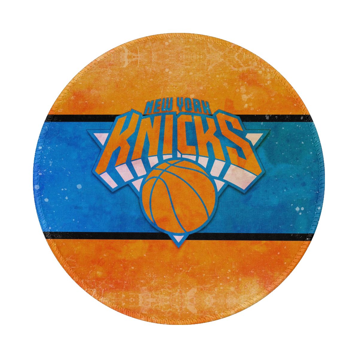 New York Knicks Unique Waterproof Round Mouse Pad for Wireless Mouse