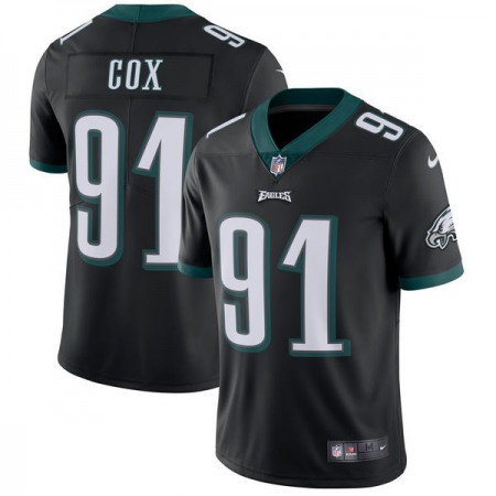 Men's Philadelphia Eagles #91 Fletcher Cox  Black Vapor Untouchable Limited Stitched NFL Jersey