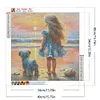 Beach Girl-Full Round Diamond Painting 40*40cm