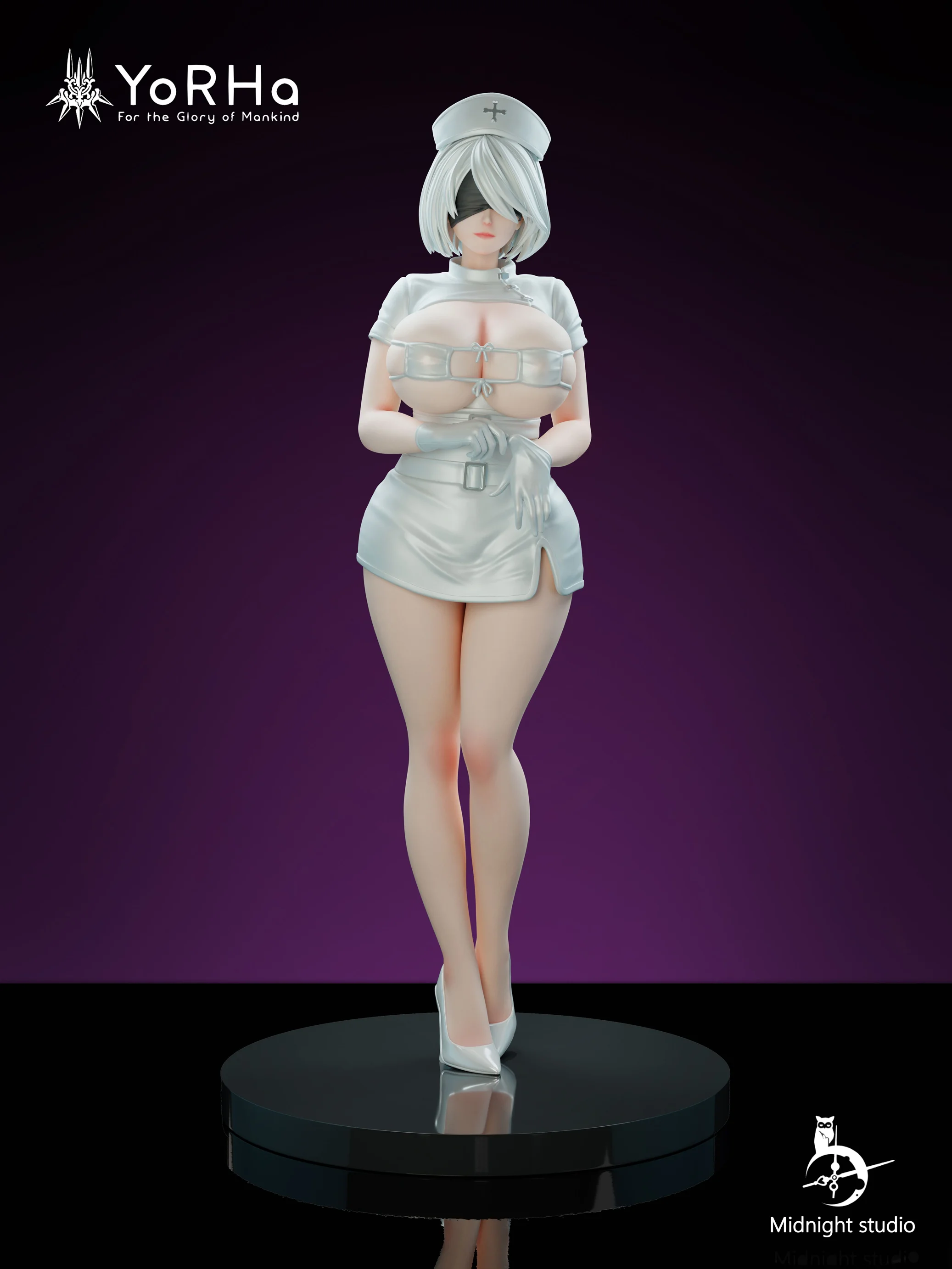 1/4 Scale Nurse Ver. YoRHa No.2 Type B - NieR:Automata Resin Statue - Midnight Studio 1/4 Scale Nurse Ver. YoRHa No.2 Type B - NieR:Automata Resin Statue - Midnight Studio