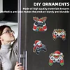 (US Local)6PCS  Xmas DIY Crystal Refrigerator Magnet for Decor (Game Controller)