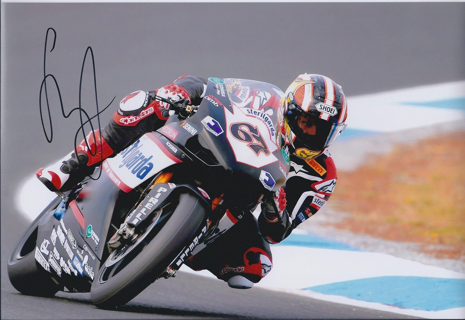 Shane BYRNE 12x8 SIGNED Sterilgarde Photo Poster painting Superbike Champion Autograph AFTAL COA