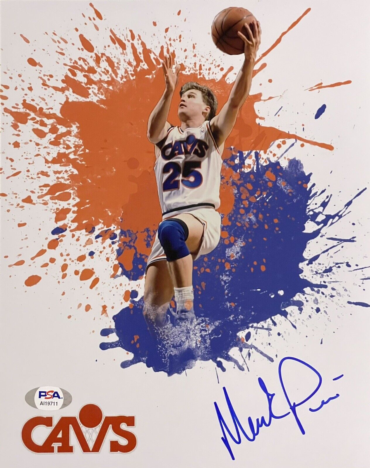 Mark Price Signed Autographed Cleveland Cavaliers 8x10 Photo Poster painting Psa/Dna