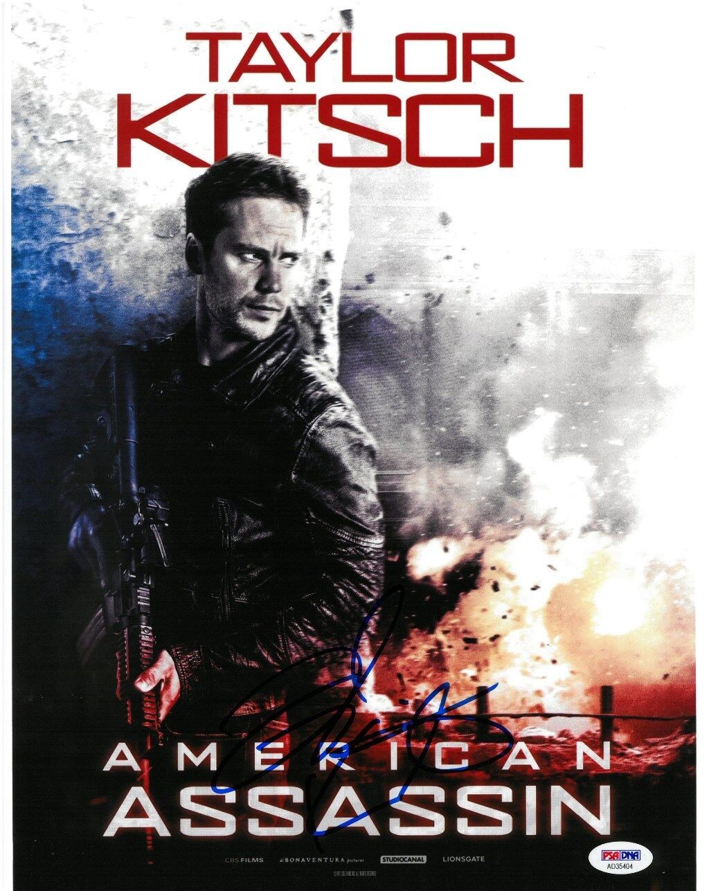 Taylor Kitsch Signed American Assassin Autographed 11x14 Photo Poster painting PSA/DNA #AD35404