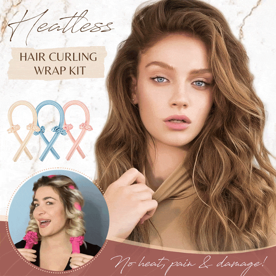 Heatless Hair-Curling Wrap Kit-elleschic