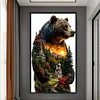 Silhouette Bear-11CT Stamped Cross Stitch 40*70cm(Big Size)